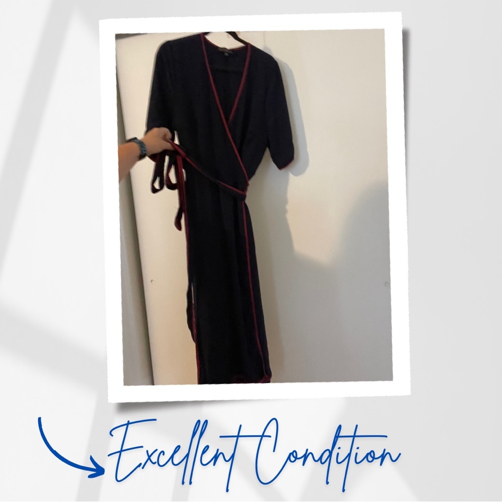 Eloquii Navy with Maroon Piping